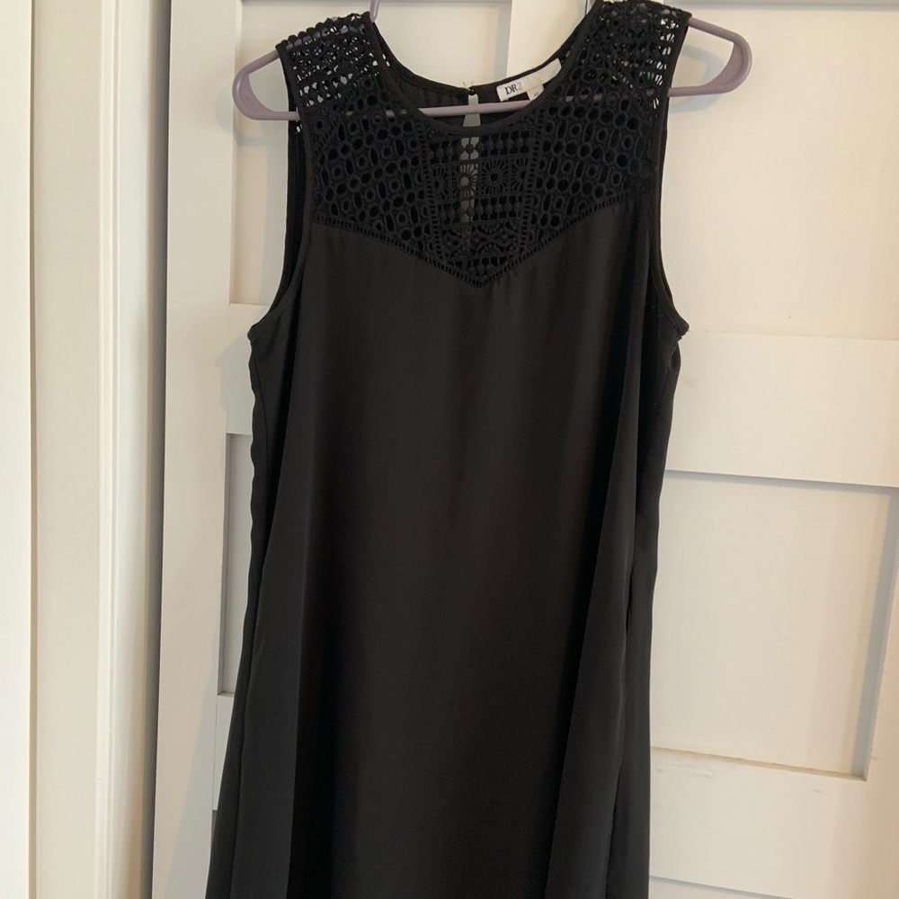 Black dr2 dress with lace top